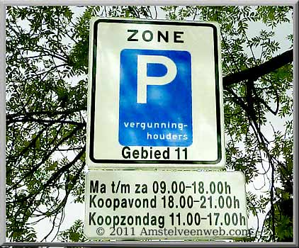 parkeerzone  Amstelveen