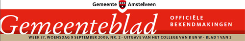 Gemeenteblad Amstelveen